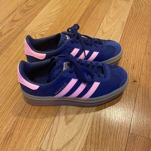 Adidas Original Gazelle Bold 'Blue Pink Spark'